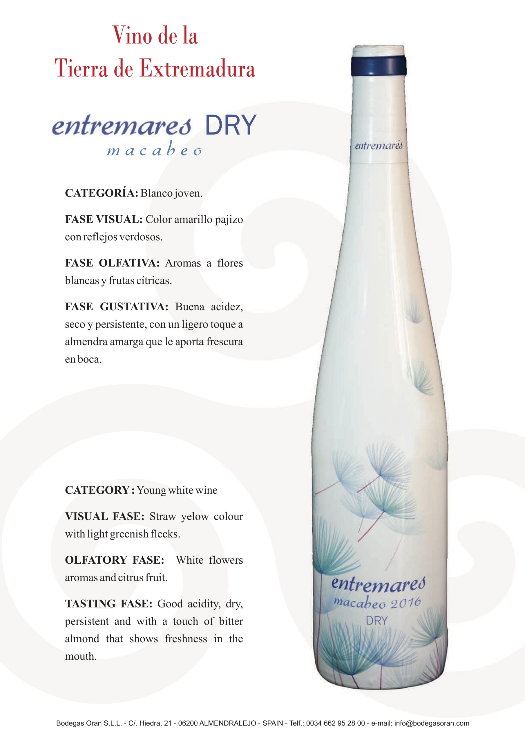 Entremares DRY Macabeo
